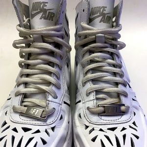 Nike Womens Air Force One AF1 White Leather Sz 5